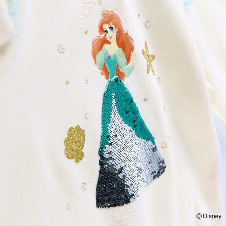 裏起毛スパンコール付きトレーナー エルサ アリエル | ブランシェス | 詳細画像8 