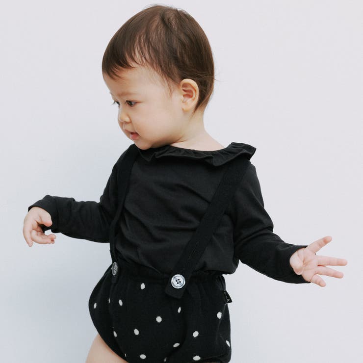 ブラック | 金子綾 襟付き長袖Tシャツ 女の子 | ブランシェス