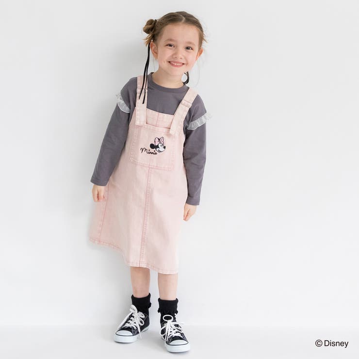 【Disney ディズニー 綿100%】ジャンパースカート | ブランシェス | 詳細画像1 