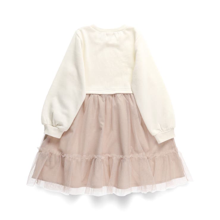 裏起毛チュール ドッキング ワンピース | ブランシェス | 詳細画像19 