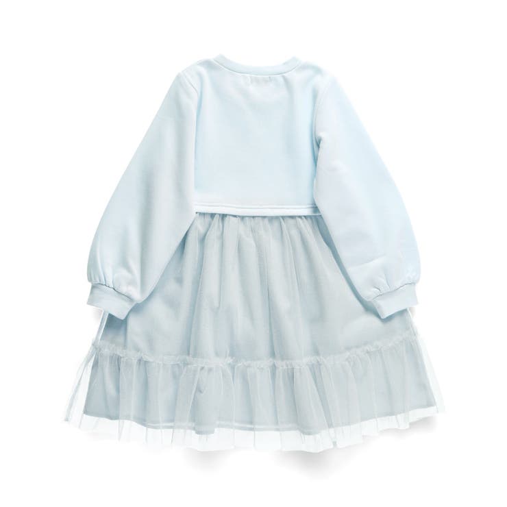 裏起毛チュール ドッキング ワンピース | ブランシェス | 詳細画像8 