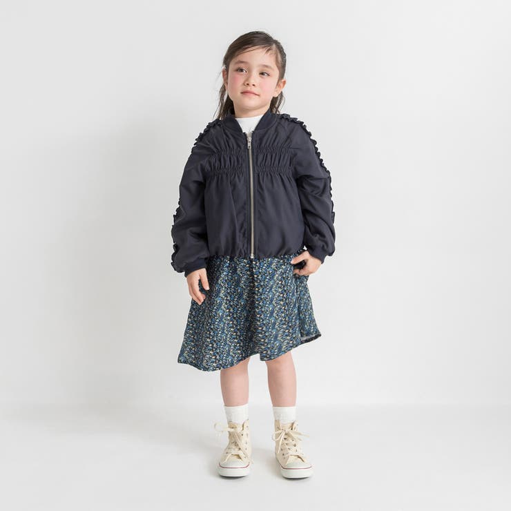 肩フリルシャーリング ジャケット キッズ | ブランシェス | 詳細画像19 