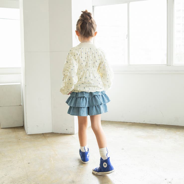 肩フリルシャーリング ジャケット キッズ | ブランシェス | 詳細画像6 