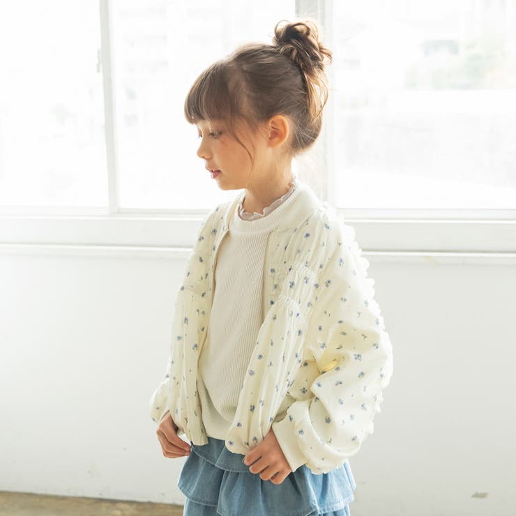 肩フリルシャーリング ジャケット キッズ | ブランシェス | 詳細画像7 