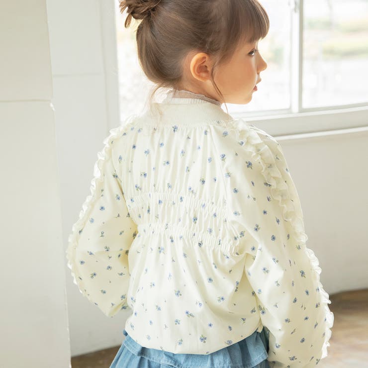 肩フリルシャーリング ジャケット キッズ | ブランシェス | 詳細画像9 