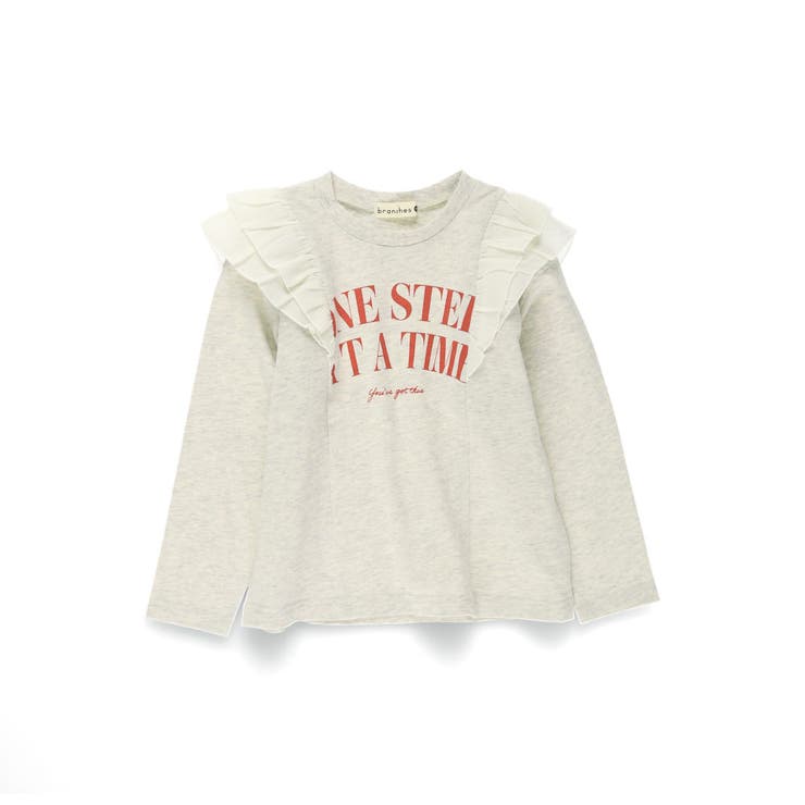 肩フリル長袖Tシャツ/キッズ/女の子/150cm/ロンT | ブランシェス | 詳細画像2 