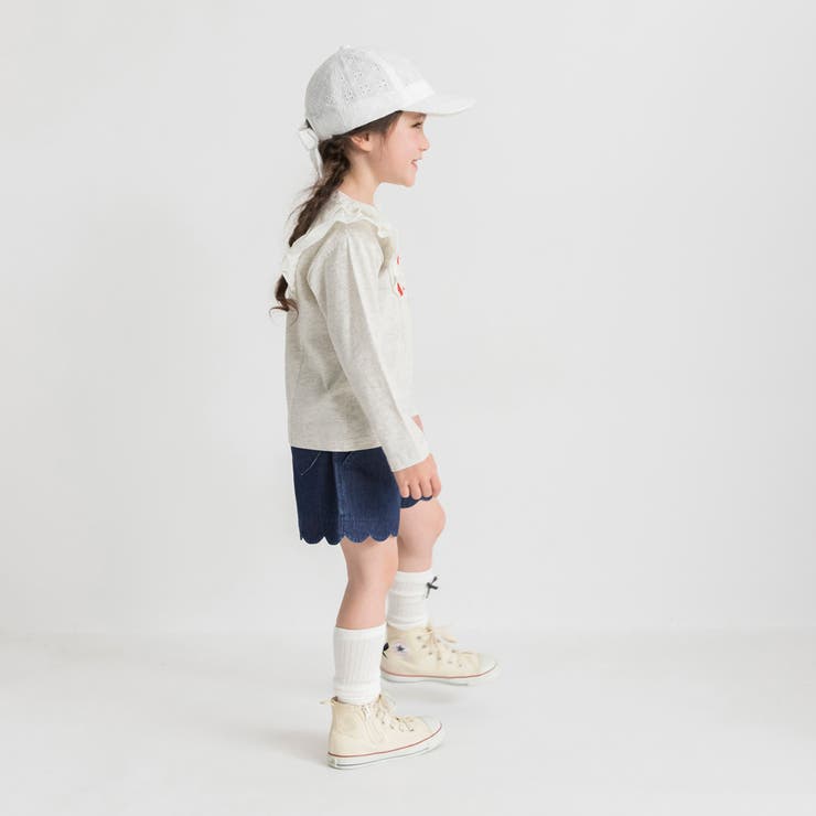 肩フリル長袖Tシャツ/キッズ/女の子/150cm/ロンT | ブランシェス | 詳細画像5 