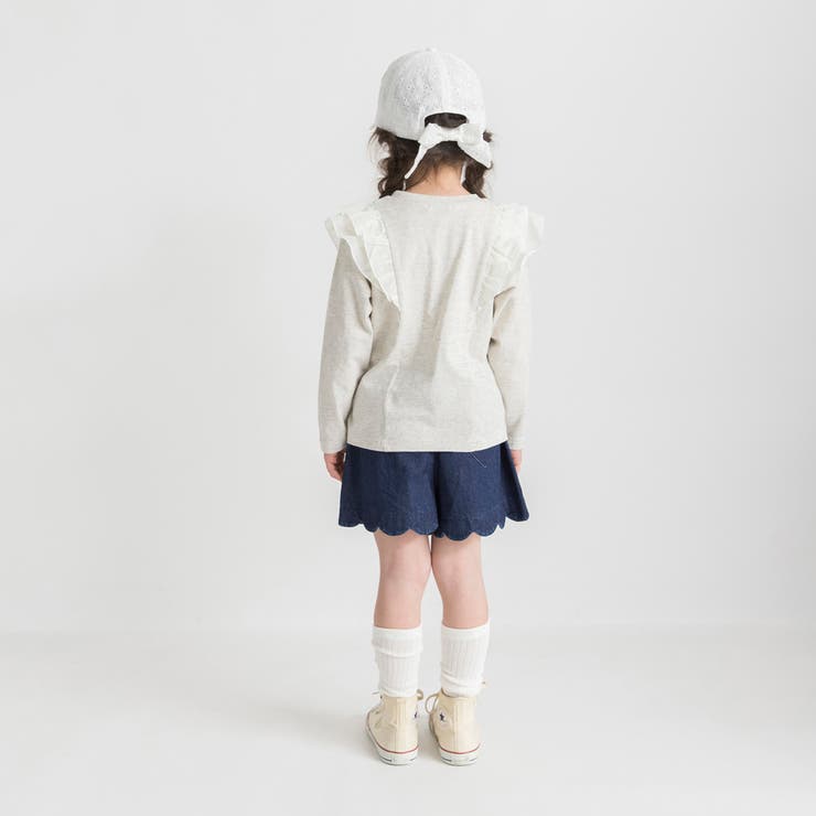 肩フリル長袖Tシャツ/キッズ/女の子/150cm/ロンT | ブランシェス | 詳細画像8 