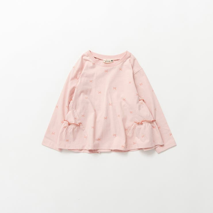 ピンク | バックティアード長袖Tシャツ | ブランシェス