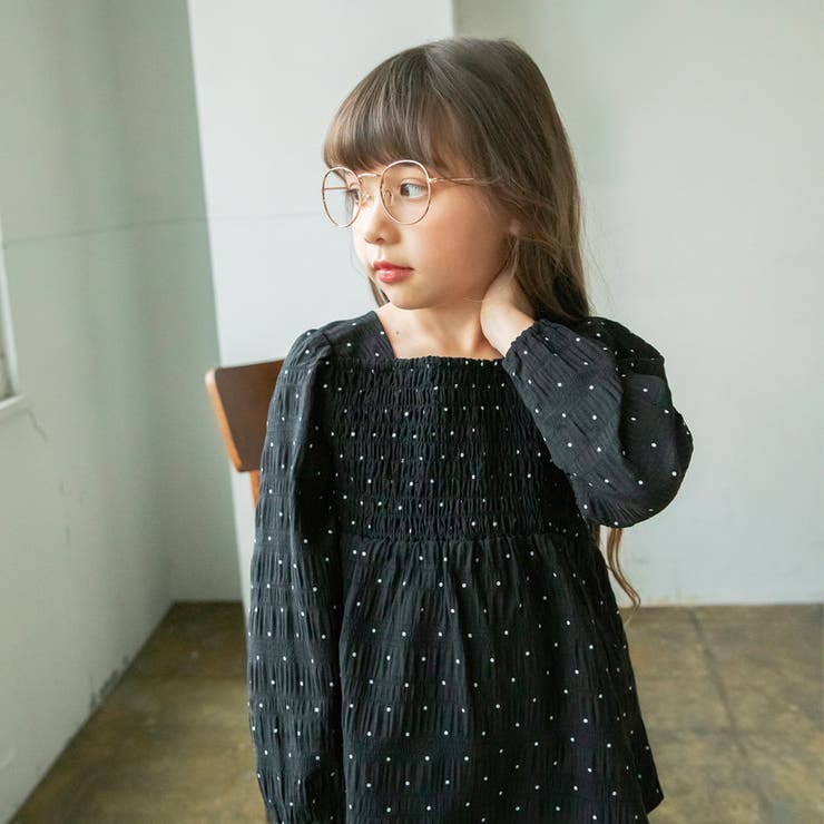 ブラック | 【プチレディ】シャーリングチュニック | ブランシェス