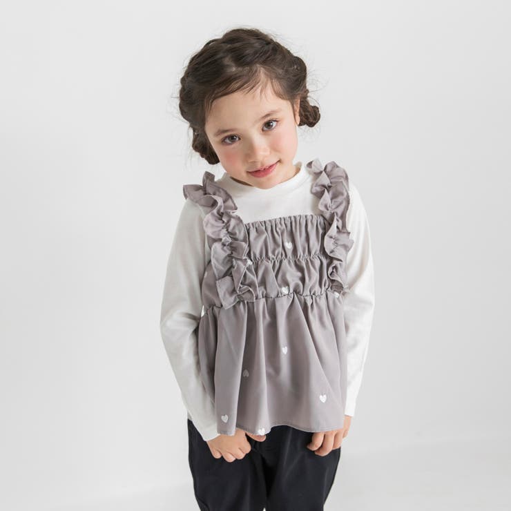 ハート柄刺しゅうドッキングチュニック | ブランシェス | 詳細画像14 