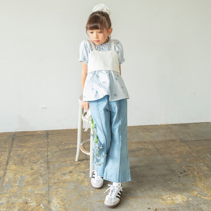 デニムワイドパンツ | ブランシェス | 詳細画像5 