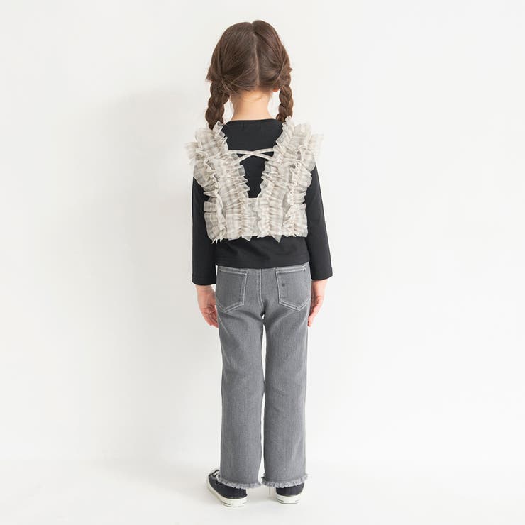 裾フリンジフレアデニムパンツ | ブランシェス | 詳細画像25 