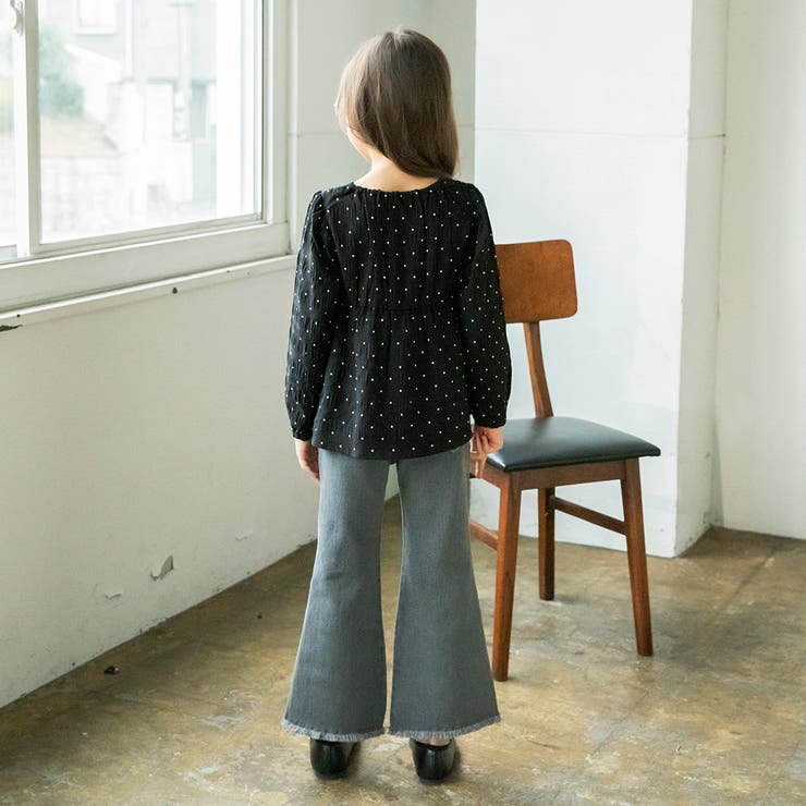 裾フリンジフレアデニムパンツ | ブランシェス | 詳細画像27 