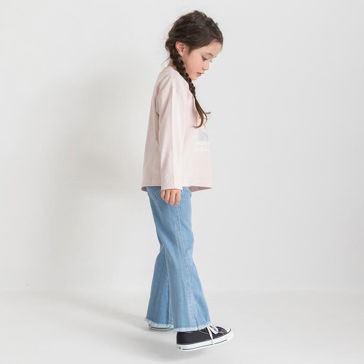 裾フリンジフレアデニムパンツ | ブランシェス | 詳細画像5 