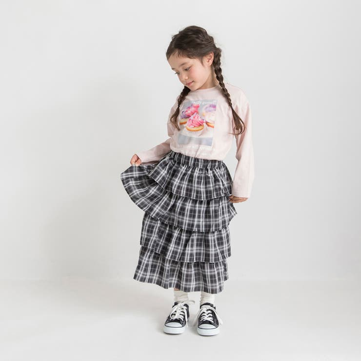 チェックティアードロングスカート | ブランシェス | 詳細画像14 