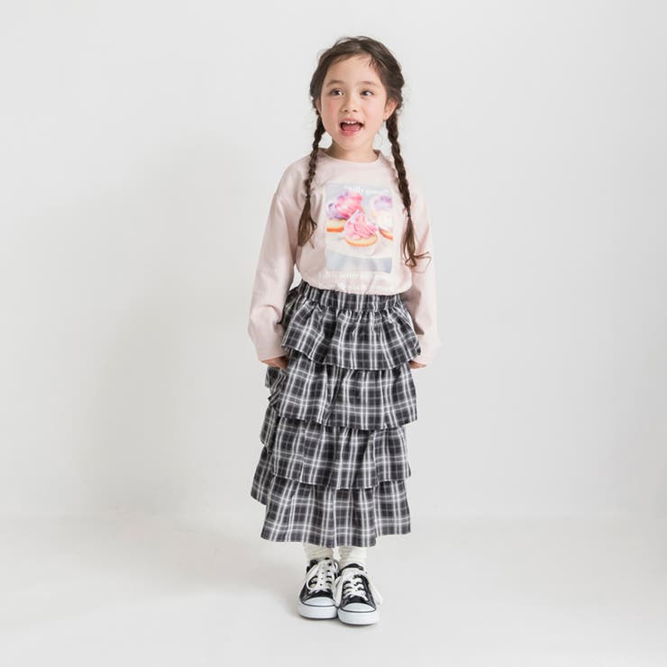 チェックティアードロングスカート | ブランシェス | 詳細画像15 