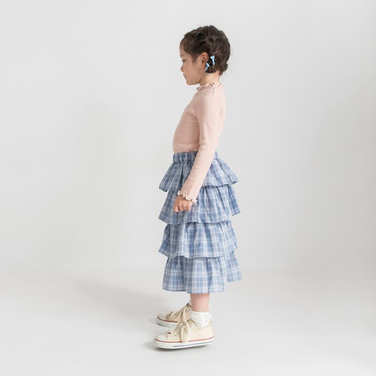 チェックティアードロングスカート | ブランシェス | 詳細画像6 