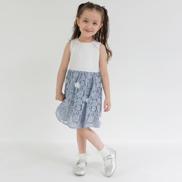 花柄ジャガード ワンピース 入園 | ブランシェス | 詳細画像3 