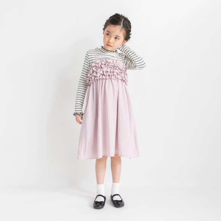 【プチレディ/おそろい】胸フリルキャミワンピース | ブランシェス | 詳細画像14 