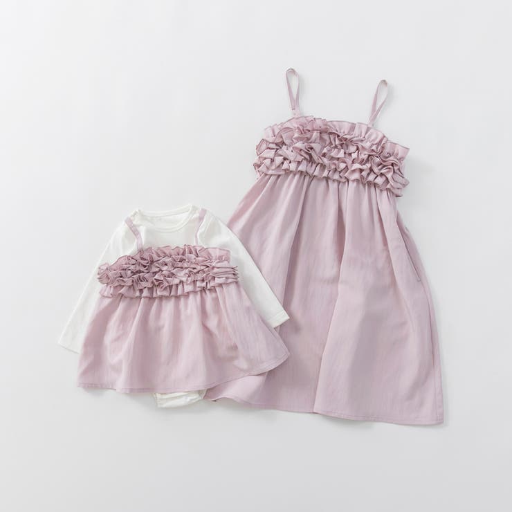 【プチレディ/おそろい】胸フリルキャミワンピース | ブランシェス | 詳細画像19 