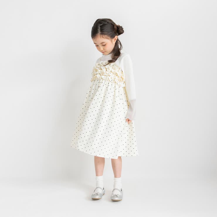 【プチレディ/おそろい】胸フリルキャミワンピース | ブランシェス | 詳細画像4 