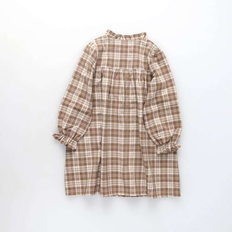 チェック柄胸切替ワンピース | ブランシェス | 詳細画像11 