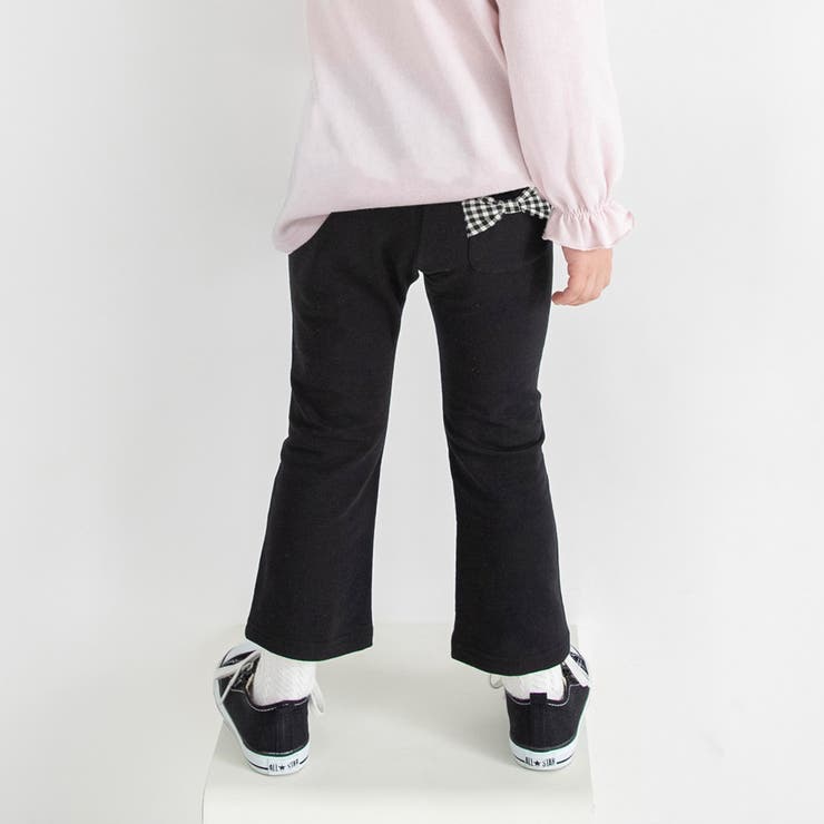 ブラック | 【ブランシェスmini】リボンポケットロングパンツ | ブランシェス