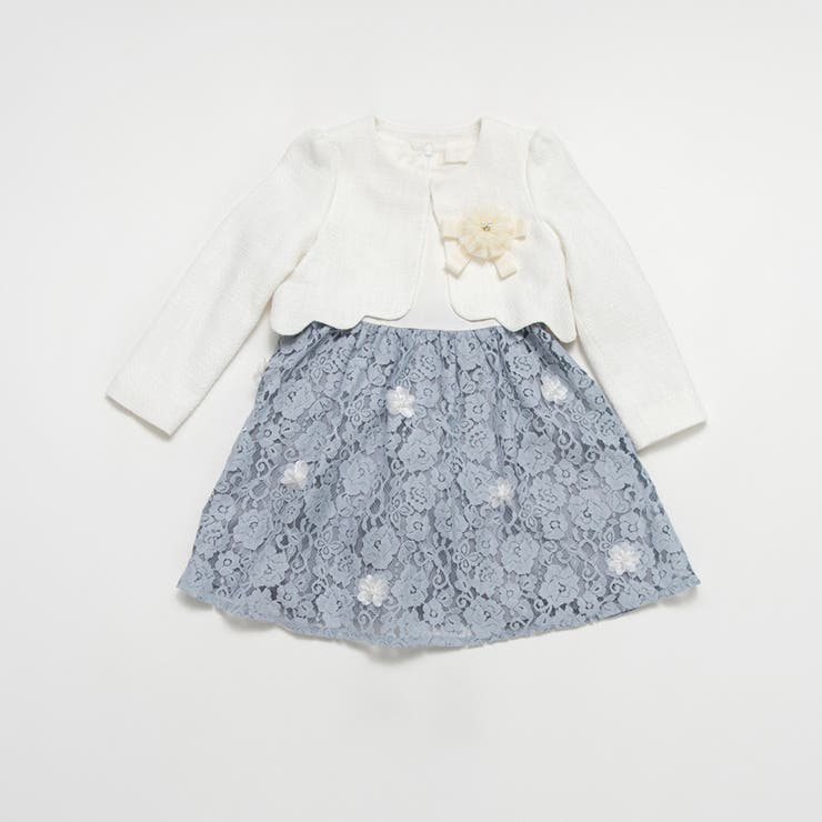 ジャケット＋花柄ジャガード ワンピース＋コサージュ 入園 | ブランシェス | 詳細画像2 