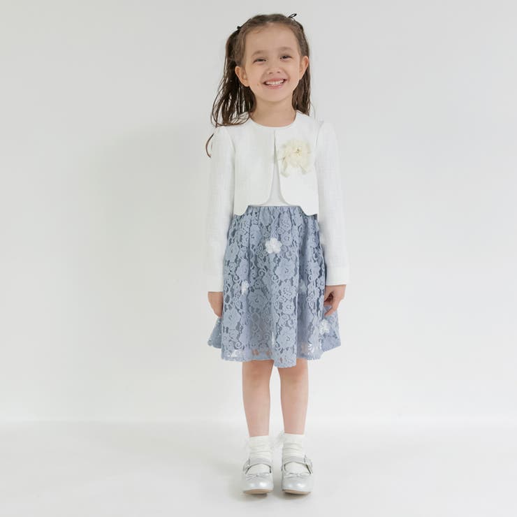 ジャケット＋花柄ジャガード ワンピース＋コサージュ 入園 | ブランシェス | 詳細画像4 