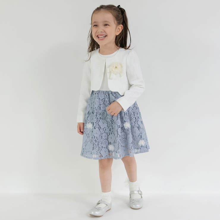 ジャケット＋花柄ジャガード ワンピース＋コサージュ 入園 | ブランシェス | 詳細画像5 