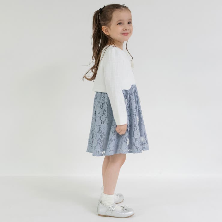 ジャケット＋花柄ジャガード ワンピース＋コサージュ 入園 | ブランシェス | 詳細画像6 