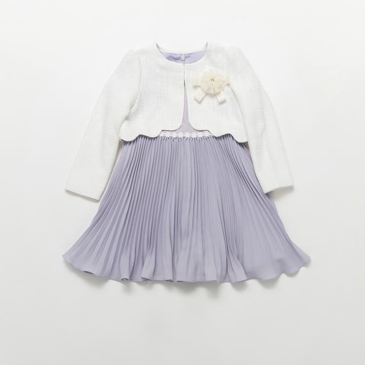 ジャケット＋裾プリーツ ワンピース＋コサージュ 入園 | ブランシェス | 詳細画像2 