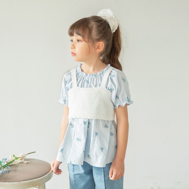 ニットビスチェ/キッズ/女の子/男の子/150cm/小花柄/ペア/リンクコーデ | ブランシェス | 詳細画像4 