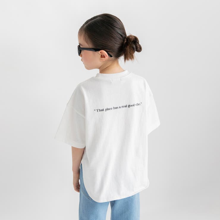 オフホワイト | ビッグシルエットTシャツ/160cm/キッズ/男の子/女の子/シンプル | ブランシェス