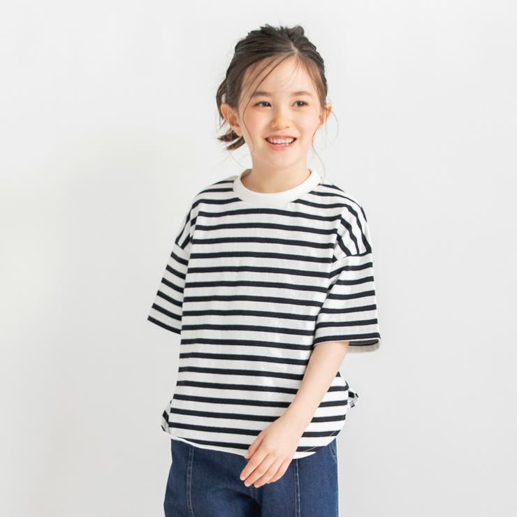 ボーダー | ビッグシルエットTシャツ/160cm/キッズ/男の子/女の子/シンプル | ブランシェス