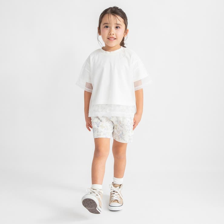 チュールドッキング半袖Tシャツ | ブランシェス | 詳細画像3 