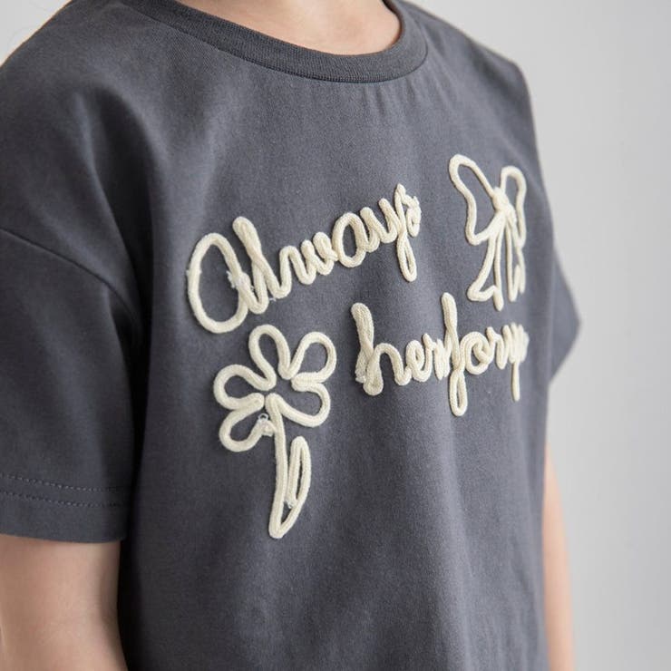 コード刺しゅう半袖Tシャツ | ブランシェス | 詳細画像25 