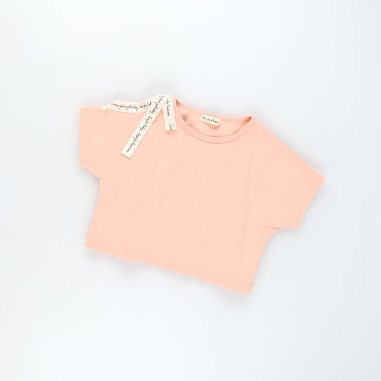 ロゴテープリボン肩あきTシャツ | ブランシェス | 詳細画像2 
