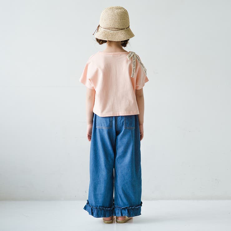 ロゴテープリボン肩あきTシャツ | ブランシェス | 詳細画像6 