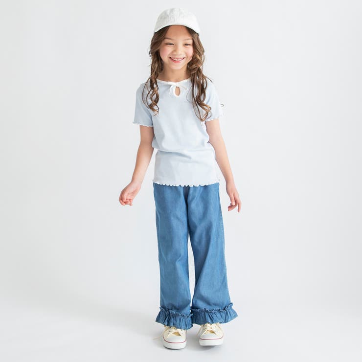 【吸水速乾】リボン付きテレコ半袖Tシャツ | ブランシェス | 詳細画像13 
