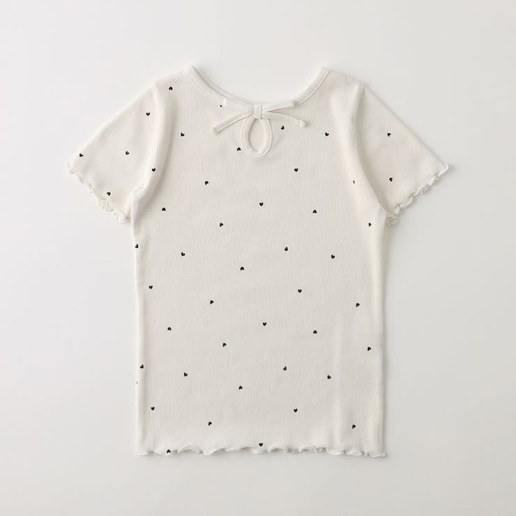 【吸水速乾】リボン付きテレコ半袖Tシャツ | ブランシェス | 詳細画像2 