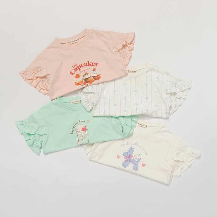 【吸水速乾】フリル袖アソート半袖Tシャツ | ブランシェス | 詳細画像2 