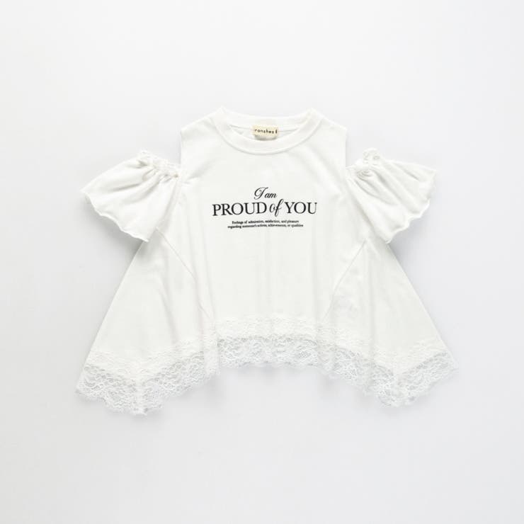 【WEB限定】ハンカチーフヘム裾肩あきＴシャツ | ブランシェス | 詳細画像2 
