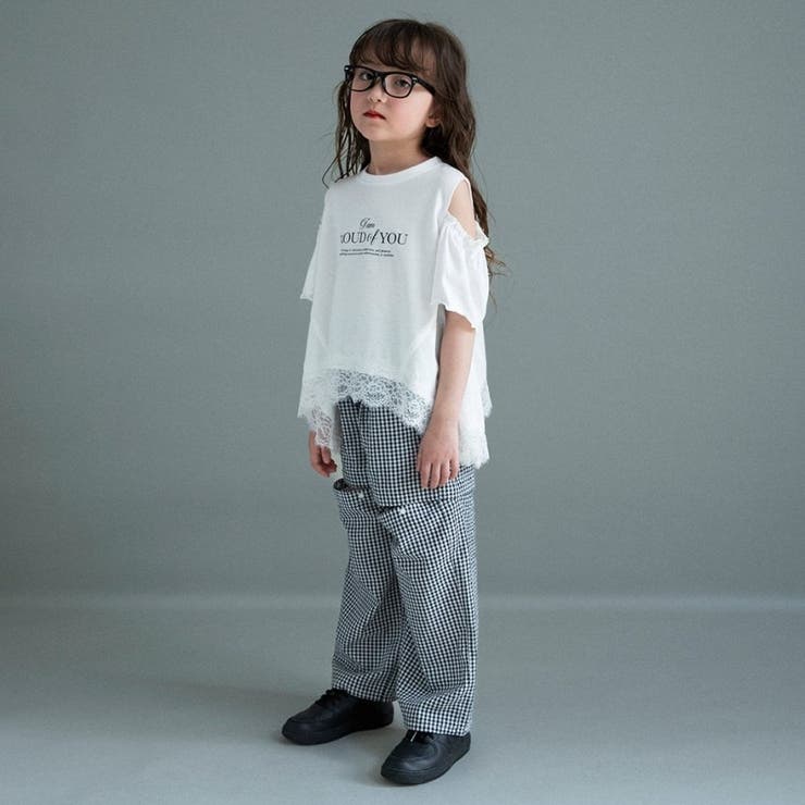 【WEB限定】ハンカチーフヘム裾肩あきＴシャツ | ブランシェス | 詳細画像4 