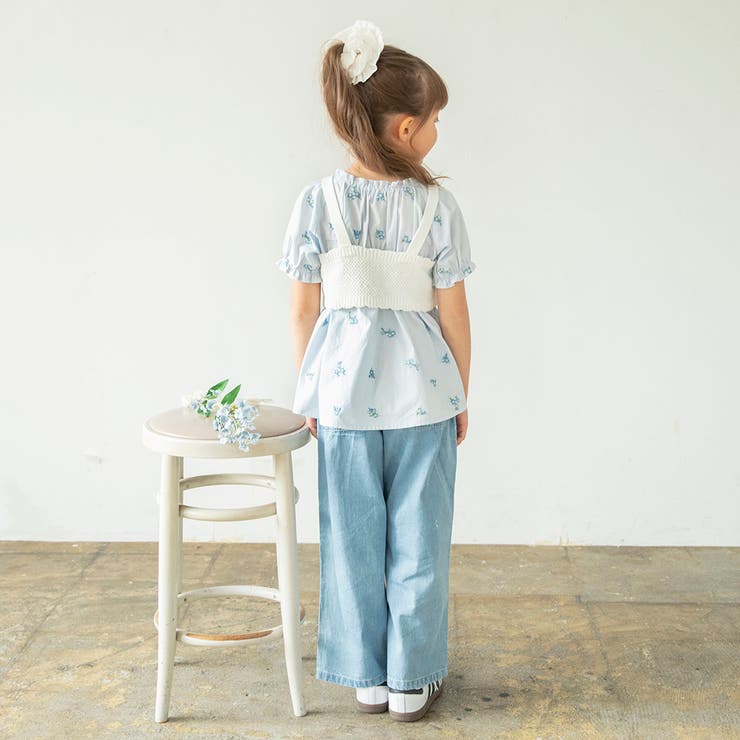 【おそろい】花刺しゅうブラウス キッズ 女の子 | ブランシェス | 詳細画像15 