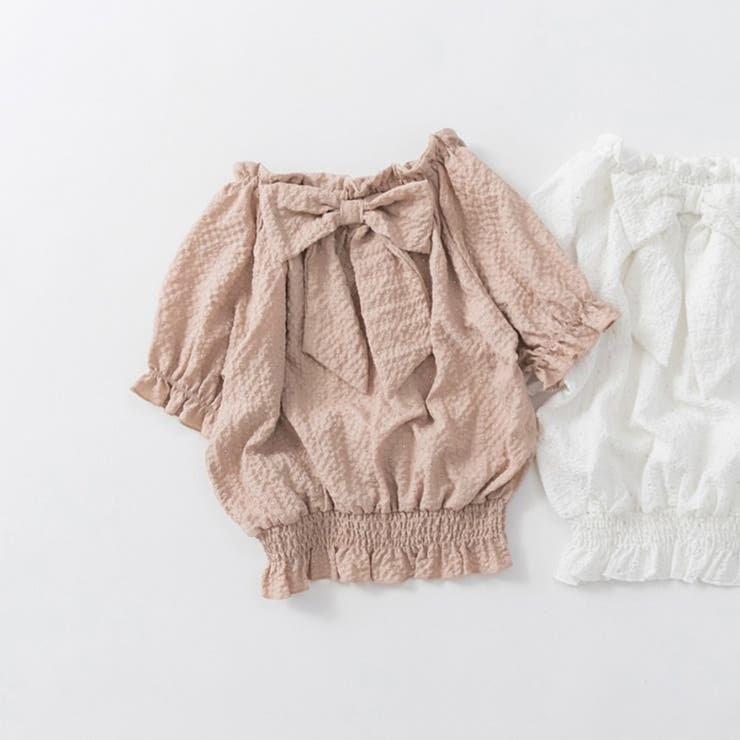 【プチレディ】シルバードット後ろリボントップス | ブランシェス | 詳細画像12 