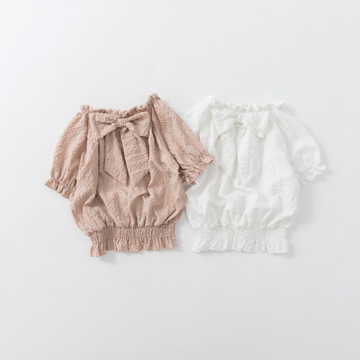 【プチレディ】シルバードット後ろリボントップス | ブランシェス | 詳細画像8 