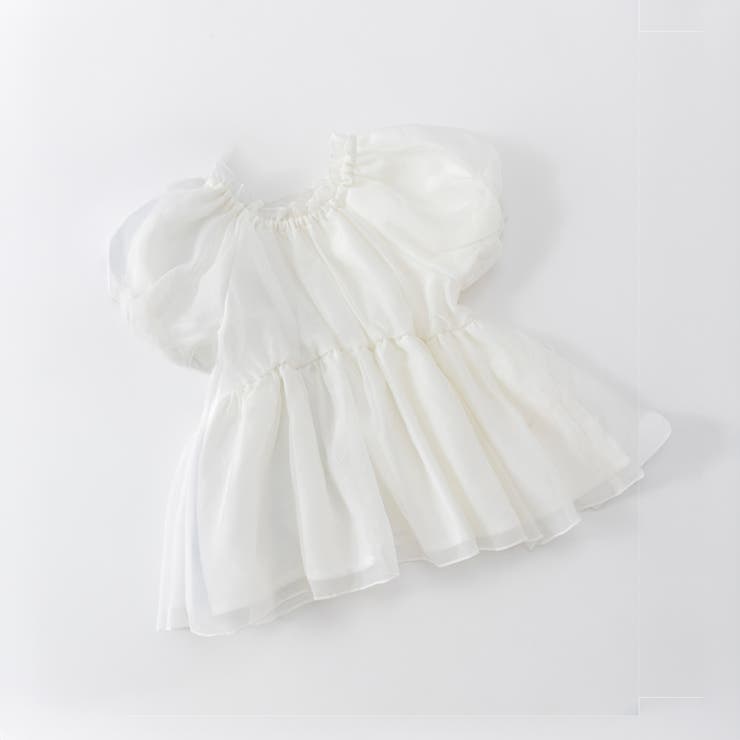 【プチレディ】オーガンジーパフスリーブトップス | ブランシェス | 詳細画像2 