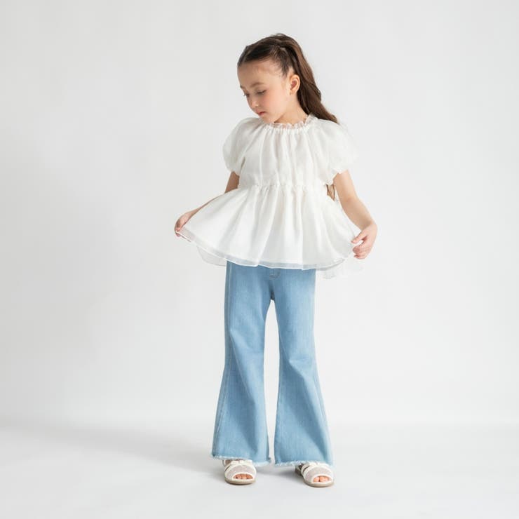 【プチレディ】オーガンジーパフスリーブトップス | ブランシェス | 詳細画像21 